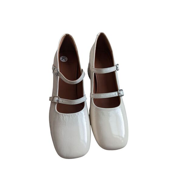 Vagabond Adison Double Strap mary jane pumps in Cream size 38 / US 7.5 - Picture 4 of 8